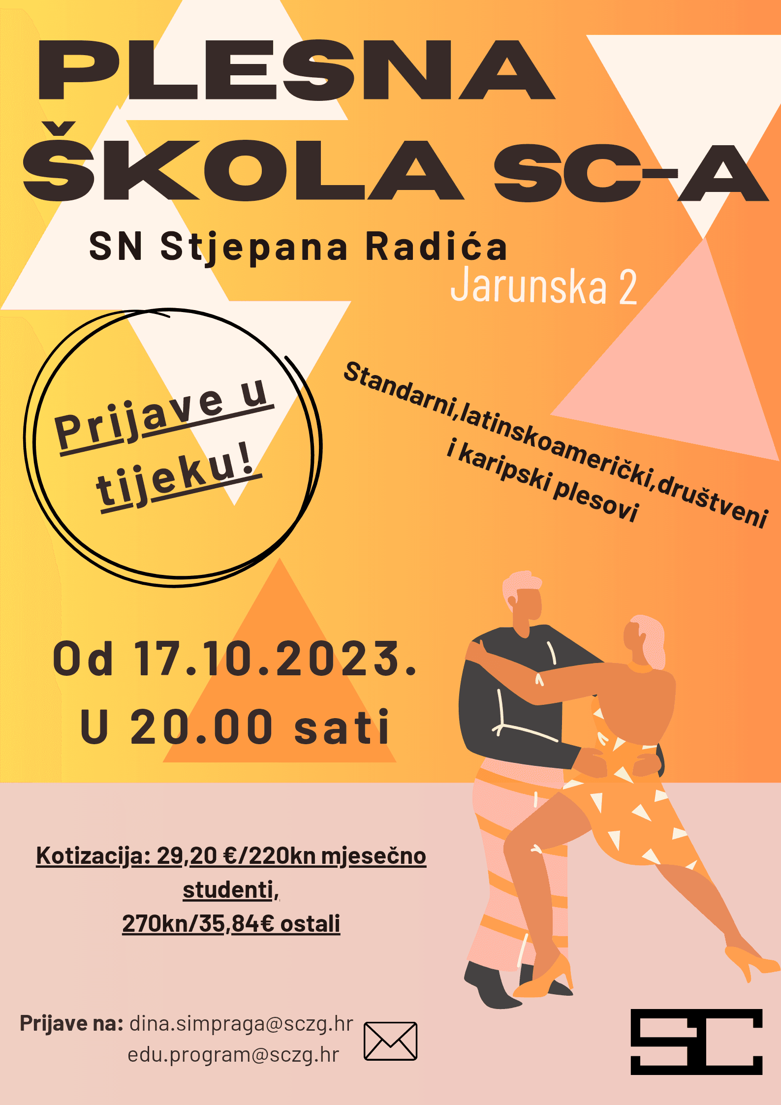 Upišite Plesnu školu SC-a