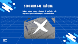 Obavijest o storniranju računa