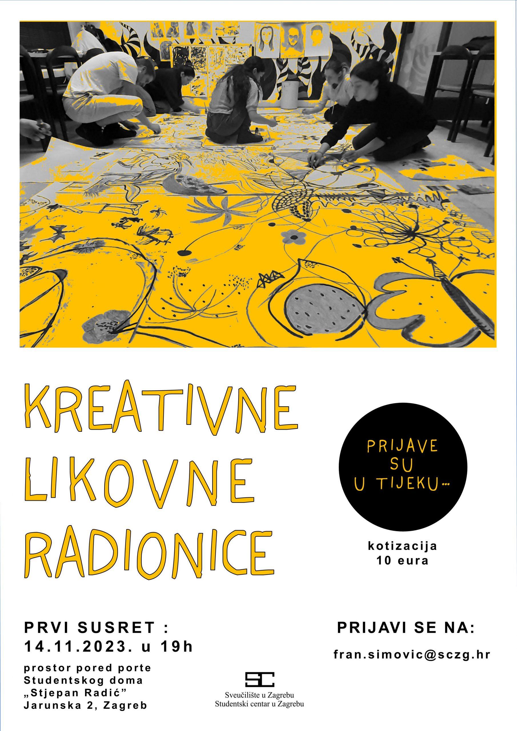 Kreativne likovne radionice pozivaju na upis, startamo 14. 11. na Savi!